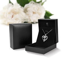 Load image into Gallery viewer, Valentine's Day Gifts for Kids Heart Necklace, Sterling Silver Infinity Initial A Necklace Valentine's Day Gifts for Girls Mom Gifts Heart Necklaces for Teen Girls Gifts Womens Jewelry for Girls