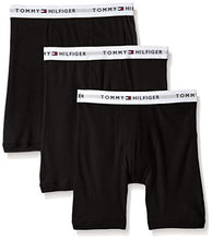 Load image into Gallery viewer, Tommy Hilfiger Men's 3-Pack Cotton Boxer Brief, Black, Small(28-30)