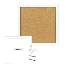 Load image into Gallery viewer, Elegant Boards 4 Pack Cork Bulletin Board 12"X 12" Square Wall Tiles, Modern White Framed Boards for Home and Office (Pushpins, Hardware and Template Included)