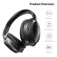 Load image into Gallery viewer, Avantree Aria Bluetooth Active Noise Cancelling Headphones with Boom Mic for PC Computer Phone Call, Good Sound, Replaceable Spacious Ear Pads, 35H, Wireless & Wired ANC Over Ear Home Office Headset