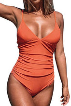 Load image into Gallery viewer, CUPSHE Women's V Neck Shirring Swimsuit Lace Cardigan Floral Crochet Sheer Bathing Suit Cover Up