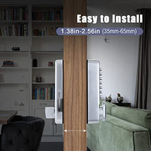 Load image into Gallery viewer, Keyless Entry Door Locks with Keypads Deadbolt, Mechanical Combination Latch Door Lock with Handle, Waterproof Keyless Sliding Door Lock, Digital Code Gate Front Door Lock Set with Door Knob (Silver)