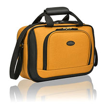 Load image into Gallery viewer, U.S. Traveler Rio Rugged Fabric Expandable Carry-on Luggage Set, Mustard , 2 Wheel