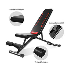 Load image into Gallery viewer, Magic Fit Adjustable Weight Bench Utility Exercise Workout Bench Flat/Incline/Decline Bench Press for Home Gym