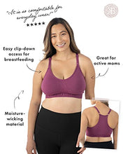 Load image into Gallery viewer, Kindred Bravely Sublime Support Low Impact Nursing & Maternity Sports Bra (Berry Fusion, XX-Large)