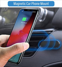 Load image into Gallery viewer, 【2 Pack】 TT&C Magnetic Car Zinc Alloy Phone Mount【Upgrade Magnet 8pcs】 Universal Dashboard Holder, Cell Phone Grip Car Kits, 360° Adjustable Super Strong Magnet for Samsung,iPhone, LG (Black)
