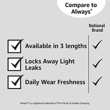 Load image into Gallery viewer, Amazon Basics Daily Pantiliner, Long Length, 120 Count, 3 Packs of 40 (Previously Solimo)