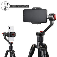 Load image into Gallery viewer, Zecti Tripod Head for Cell Phone CNC Aluminum Alloy 360 Degree Smooth Rotation All-Dimensional Angle Adjusting Video Head for Tripod Monopod Sliders