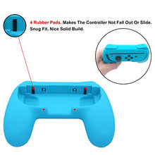 Load image into Gallery viewer, FastSnail Grips Compatible with Nintendo Switch Joy-Con, Wear-Resistant Handle Kit Compatible with Switch Joy Cons Controllers, 2 Pack (Blue and Red)