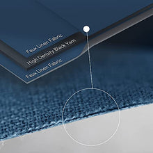 Load image into Gallery viewer, Deconovo 100% Sun Light Blocking Long Curtains, Thermal Insulated Blakcout Curtains & Drapes for Sliding Glass Door - 2 Panels, 52x95 Inch, Aegean Blue