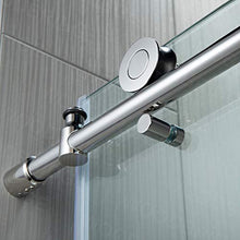 Load image into Gallery viewer, WOODBRIDGE MBSDC6076-C Frameless Sliding Glass Shower Door | 56"-60"W x 76"H | Chrome Finish