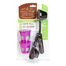 Load image into Gallery viewer, Cafe Fill Value Pack by Perfect Pod | Reusable K Cup Coffee Pod Filters & Coffee Scoop, Compatible with Keurig K-Duo, K-Mini, 1.0, 2.0, K-Series and Select Single Cup Coffee Makers