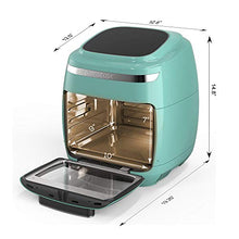 Load image into Gallery viewer, GoWISE USA GW77723 11.6-Quart Air Fryer Toaster Oven with Rotisserie & Dehydrator + 50 Recipes, Vibe Mint