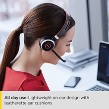 Load image into Gallery viewer, Jabra Evolve 65 UC Wireless Headset, Stereo – Includes Link 370 USB Adapter – Bluetooth Headset with Industry-Leading Wireless Performance, Passive Noise Cancellation, All Day Battery, Stereo Speaker, Model: 6599-829-409