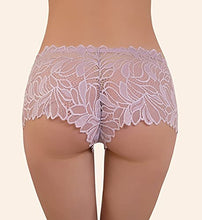 Load image into Gallery viewer, Solavia 6 Pack of Women's Lace Panties, Soft Stretch Cute Boyshort Panties, Sexy Cheeky Underwear
