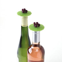 Load image into Gallery viewer, Charles Viancin, Floral Bottle Stopper: Hibiscus, Sunflower, Poppy, Grape, Set of 8, Assorted