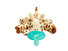 Load image into Gallery viewer, Philips Avent Soothie Snuggle Pacifier Holder with Detachable Pacifier, Giraffe, 0m+