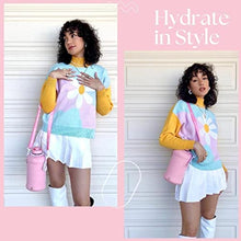 Load image into Gallery viewer, H2O Capsule 2.2L Half Gallon Water Bottle with Storage Sleeve and Covered Straw Lid – BPA Free Large Reusable Drink Container with Handle - Big Sports Jug, 2.2 Liter (74 Ounce) Rose Quartz