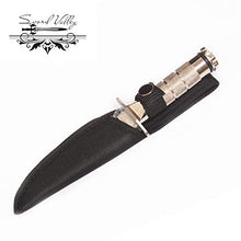 Load image into Gallery viewer, SV Dagger Knife Good Dual Edge Knife with Fix Half Serrated Blade Best Tactical Knife for Survival & Defense (Silver)