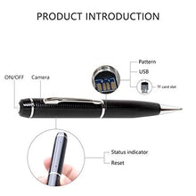 Load image into Gallery viewer, CAMXSW Hidden Pen Camera, Hidden Spy Pen Camera Tech Gadget 1080P High Reslution DVR, Video Camcorder, Webcam, HD Business Portable Spy Pen Camera, Mini Security & Surveillance