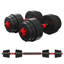 Load image into Gallery viewer, HOMBOM Adjustable Fitness Dumbbells Set, Adjustable Weight to 88Lbs, Home Fitness Dumbbell Combination for Men and Women Gym Work Out with Connecting Rod Used as Barbells(Pair)