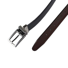 Load image into Gallery viewer, Kenneth Cole REACTION Men's 1 1/4 in. Feather Edge Dress Reversible Belt, Black/Burgundy, 40