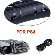 Load image into Gallery viewer, Controller Keyboard for PS4, Gamers Digital Mini Bluetooth Keyboard Chatpad for Playstation 4 for DualShock Controller, Used to Chat with Playes in Games…