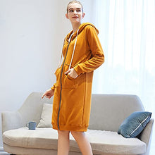 Load image into Gallery viewer, Women's Casual Zip up Hoodies Long Tunic Sweatshirts Jackets Fashion Plus Size Hoodie with Pockets
