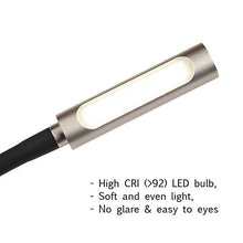 Load image into Gallery viewer, acegoo Bedside Reading Light Dimmable LED Desk Lamp with Bendable Neck Rotatable Light Source, Portable Minimalist Task Table Light for Kids/Bedrooms/Office/Dorm/Computers, Lamp Head Touch Control