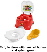 Load image into Gallery viewer, Fisher-Price Daniel Tiger's Neighborhood Potty - Daniel Tiger & Friends Themed Convertible Toddler Training Toilet with Potty Ring & Stepstool