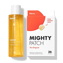 Load image into Gallery viewer, Hero Mighty Patch Original (36 count) and Balancing Capsule Skin Toner Bundle