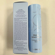 Load image into Gallery viewer, THESAEM Snail Essential EX Cooling Solution Stick Balm – Under Eye Depuffing & Soothing – Face & Eye Serum Treatment – With Snail Collagen & Aquaxyl for Moist Glow, 0.38oz.
