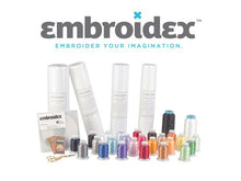 Load image into Gallery viewer, Embroidex Embroidery Machine Starter Kit - Everything Needed to Do Machine Embroidery Plus Bonus Embroidery Designs and Instructional CD