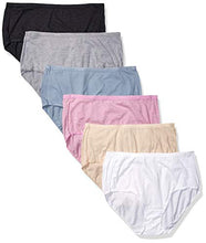 Load image into Gallery viewer, Hanes Women's Signature Breathe Cotton Brief 6-Pack, Assorted Colors, 2X Large (9)
