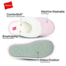 Load image into Gallery viewer, Hanes womens Superior Comfort Cotton on Scuff With Memory Foam and Anti-skid Sole Slipper, Pink, X-Large US
