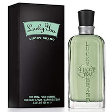 Load image into Gallery viewer, Lucky You Cologne Spray For Men, Day or Night Casual Scent with Bamboo Stem Fragrance Notes, 3.4 oz