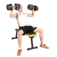 Load image into Gallery viewer, Soges Folding Dumbbell Bench Height Adjustable Incline Exercise Bench, Multi-Functional Home Gym Strength Training Fitness Workout Station, PSBB003