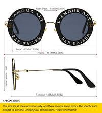 Load image into Gallery viewer, Round Sunglasses for Women Men bee Sunglasses Chic Style Unisex Glasses
