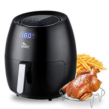 Load image into Gallery viewer, Uten Air Fryer 6.9QT, Electric Non-Stick Air Fryers Oven Oilless Cooker, 8 Cooking Preset, Instant Temp/Time Control, LED Digital Touchscreen - Black