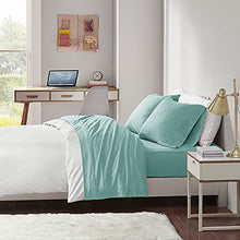 Load image into Gallery viewer, Intelligent Design ID20-695Cotton Blend Jersey Knit Wrinkle Resistant, Soft Sheets with 14" Deep Pocket All Season, Cozy Bedding-Set, Matching Pillow Case, Twin, 3 Piece