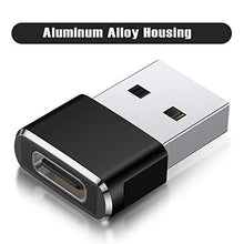 Load image into Gallery viewer, USB C Female to USB A Male Adapter 2 Pack,Type C Charger Cable Adapter for iPhone 11 12 13 Mini Pro Max SE,Airpods iPad Air 4 2020 2021,Samsung Galaxy Note 10 S20 Plus 20 S21 FE Ultra,Google Pixel 6