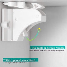 Load image into Gallery viewer, 16 Pack Child Safety Magnetic Cabinet Locks - Vmaisi Children Proof Cupboard Baby Locks Latches - Adhesive for Cabinets & Drawers and Screws Fixed for Durable Protection