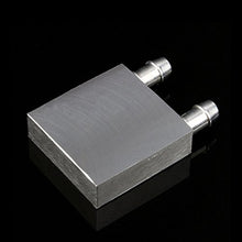 Load image into Gallery viewer, Water Cooling Block 40x40mm Aluminum for Liquid Water Cooler Heat Sink System Silver for CPU Graphics Radiator Heatsink (2 Pack)