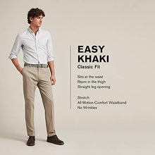 Load image into Gallery viewer, DOCKERS Men's Classic Fit Easy Khaki Pants (Regular and Big & Tall), Black (Stretch), 36W x 32L