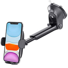 Load image into Gallery viewer, Suction Cup Car Phone Holder Mount, Dashboard/Windshield/Window Phone Holder for Car with Ultra Sticky Gel Pad, Compatible With iPhone, Samsung, 4-6.8 Inch Cell Phones, Thick Case & Big Phone Friendly