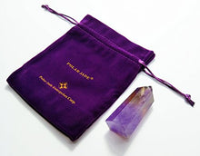 Load image into Gallery viewer, Amethyst Healing Crystal Wand Pointed & Faceted Prism Bar for Reiki Chakra Meditation Therapy Deco