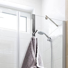 Load image into Gallery viewer, SUCUAYEO Shower Door Hooks, 7 Inches Silver 3 Pack, Over The Door Hooks for Bathroom Frameless Glass Shower Door, Extended Towel Hooks