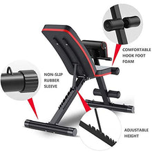 Load image into Gallery viewer, HOLATO Adjustable Weight Bench for Full Body Workout ,Foldable Workout Bench Home Gym Weightlifting and Strength Training,Multi-Purpose Sit up Bench Portable Exercise Bench