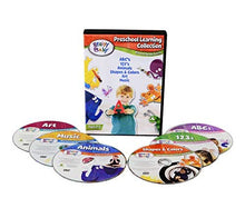 Load image into Gallery viewer, Brainy Baby DVDs Set of 6: Discovering The Basics, 1 to 4 Years, Deluxe Edition