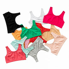 Load image into Gallery viewer, Alyce Intimates Girls Cotton Cropped Cami Training Sports Bra, Pack of 12